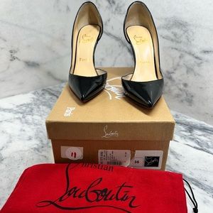 Christian Louboutin Black Iriza Patent Leather 100 size 35 or 5